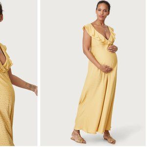 HATCH Maternity Yellow Dress Size 1 (Small)